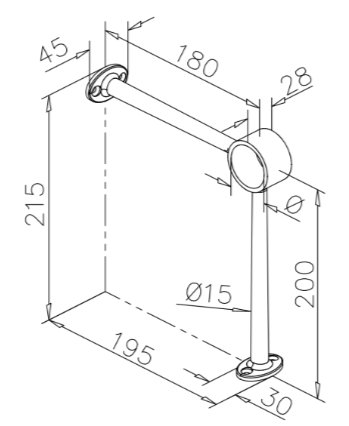Support repose-pied Barbera