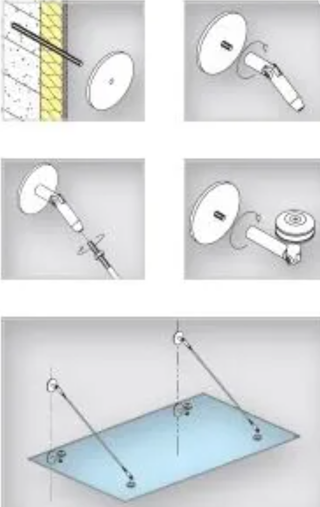 Plaque de montage murale Spijker