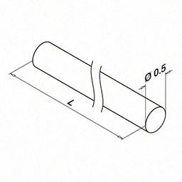 Barre, Ø12 mm; 131910-012-50-12; L=5000 mm, inox brossé 304 (13090001212) - Q-TUBE