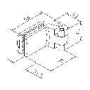 Charnière pour porte en verre Victorine