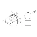 Adaptateur pour tube Ø 25.4 mm Ina