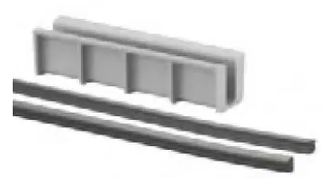 Set de cales en cautchouc, Easy Glass Hybrid, L=5000 mm, pour verre 8 - 9,52 mm 