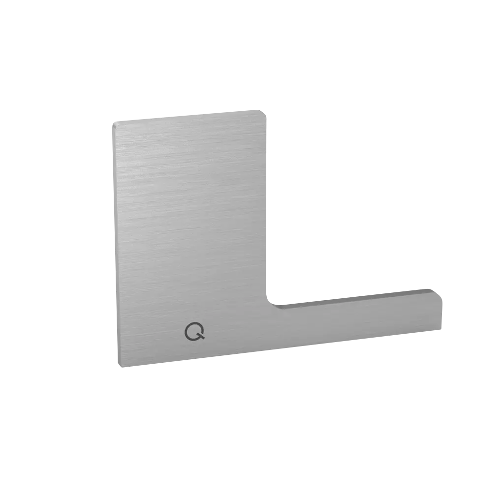 Embout, Easy Glass Prime "F", montage au sol; 168422-02-00; droite, aluminium, brut (16673506200)