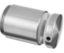 Adaptateur à verre, réglable, Ø50 mm, plat; ; plaque 30 mm, verre 12 - 25,52 mm, inox brossé 130749-030-12, Inox 304 (13074930012)