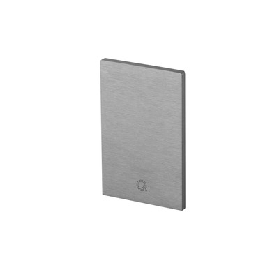 Embout, Easy Glass Max, montage au sol; 168512-00-18; gauche & droite, aluminium brossé, anodisé (16673401718)
