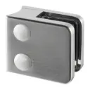 Pince à verre, MOD 2100, sans cales; 102100-042-19; tube Ø42,4 mm, zamak, aspect inox brossé (10210004219)