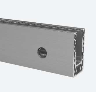 EG  Smart+ profil pour montage latéral, L=2500 mm, avec trous pré-percés, aluminium, brossé, anodisé 25µm - NEW