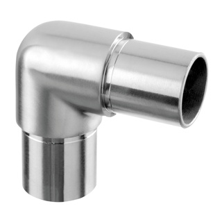 Raccord, 90°, arrondi; 130303-242-12; tube Ø42,4 mm x 2 mm, inox brossé 304 (13030324212)