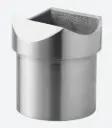 Adaptateur pour tube, tube Ø48,3 mm x 2,6 mm; 130773-048-12; main-courante Ø48,3 mm, inox brossé 304 (13077104812)