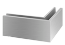 Angle extérieur 90°, Easy Glass Pro "F"; 168121-02-18; montage au sol, aluminium brossé, anodisé (16631400918) - SELL OUT