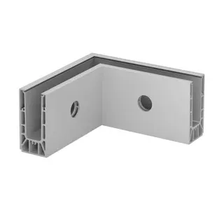 Angle intérieur 90°, Easy Glass Smart; 168231-01-18; montage latéral, aluminium brossé, anodisé (16631503118)