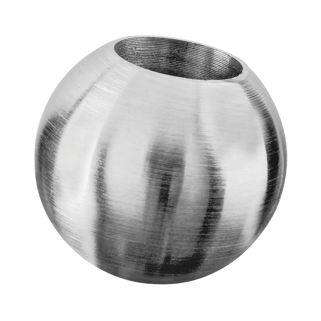 Bouton d'ornement Ø20 mm, barre Ø12 mm; 141221-012; inox brossé 316 (14022101212)