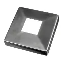 Cache-embase pour embase à souder MOD 4940; 144511-040-12; tube 40x40 mm, inox brossé 316 (14451104012)
