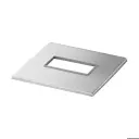 Cache-embase pour poteau, 60x30 mm; 144512-063; à sceller, inox brossé 316 (14451206312)