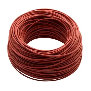 Câble, rouge, pour spots à LED & Linear Light; 200012-001-02; sans halogène, 1mm², 145°, L=100m, IEC 60228, cl.5 (19001205000)