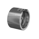 Embase murale, sans plaque; 166504-042-00-18; , pour tube à fond de gorge Ø42,4 mm, bas, aluminium, brossé - NEW