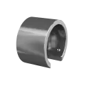 Embase murale, sans plaque; 166504-042-01-18; , pour tube à fond de gorge Ø42,4 mm, haut gauche, aluminium, brossé - NEW