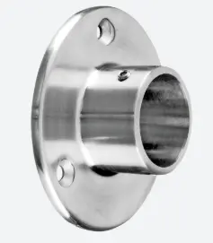 Embase murale; 130505-033-12; pour tube Ø33,7 mm, inox brossé 304 (13050503312)
