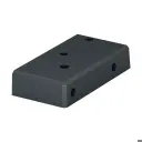 Embase-manchon pour poteau, Easy Alu, 169026-009-01-33; Ø9 mm, gauche, aluminium, gris anthracite RAL 7016 (16902606033)
