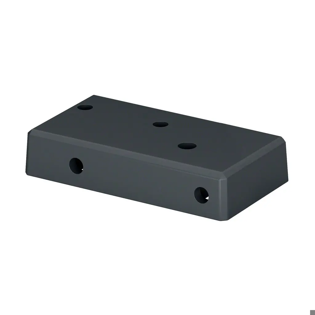 Embase-manchon pour poteau, Easy Alu, 169026-009-02-33; Ø9 mm, droite, aluminium, gris anthracite RAL 7016 (16902706033)