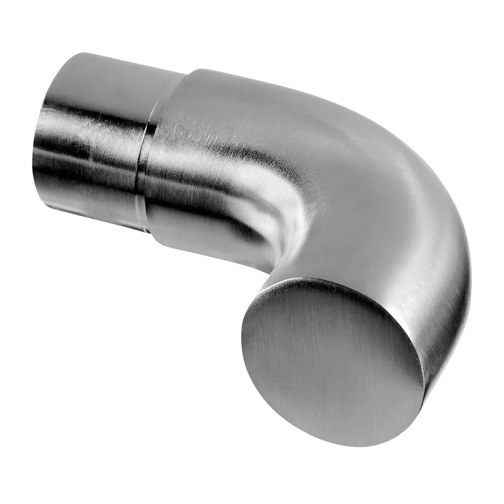 Embout coudé, 90°; 130739-042-12; pour tube Ø42,4 mm x 2,6 mm, inox brossé 304 (13073904212)