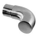 Embout coudé, 90°; 130739-042-12; pour tube Ø42,4 mm x 2,6 mm, inox brossé 304 (13073904212)