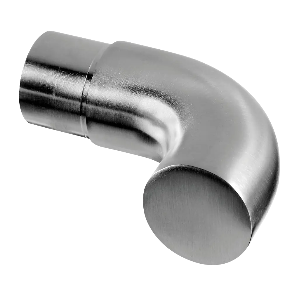 Embout coudé, 90°; 140739-042-12; pour tube Ø42,4 mm x 2,6 mm, inox brossé 316 (14073904212)