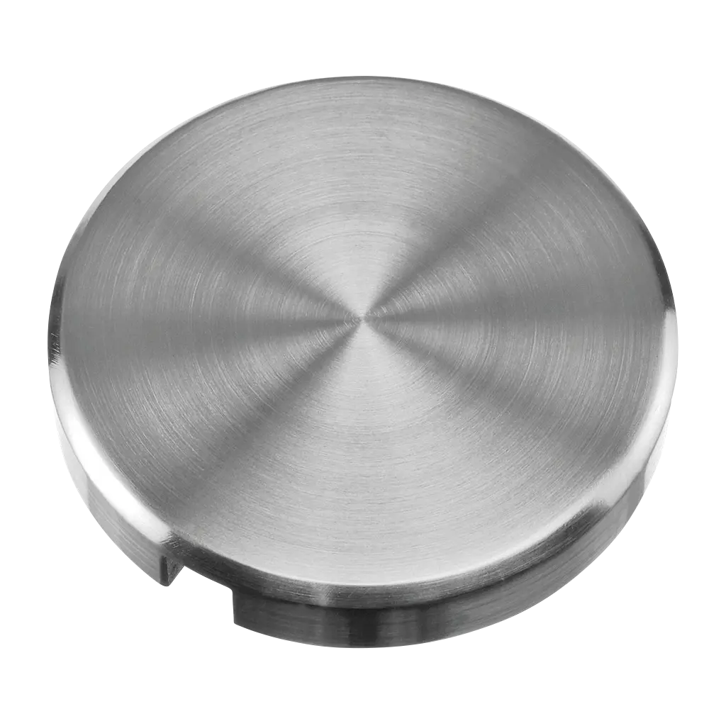 Embout pour embase-manchon, montage d'escalier; 130731; rond, 60 mm, filetage M12, inox brossé 304 (13073106012)