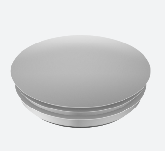 Embout, Easy Glass Max & Up, montage latéral; plastique ABS, aluminium RAL 9006 (24691503036)