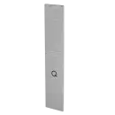 Embout, Easy Glass Prime "Y", montage latéral; 168443-42-18; , pour escaliers, pour habillage, installation par clipsage, droite, aluminium, brossé