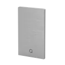 Embout, Easy Glass Prime, montage au sol; 168412-00-00; gauche & droit, aluminium, brut (16673406000) - NEW; BLACK LINE