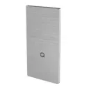 Embout, Easy Glass Prime, montage latéral, pour habillage, installation par clipsage, gauche, aluminium, brossé - NEW
