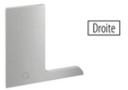 Embout, Easy Glass Pro "F", montage au sol; 168122-02-18; droite, aluminium brossé, anodisé (16673500918) - SELL OUT