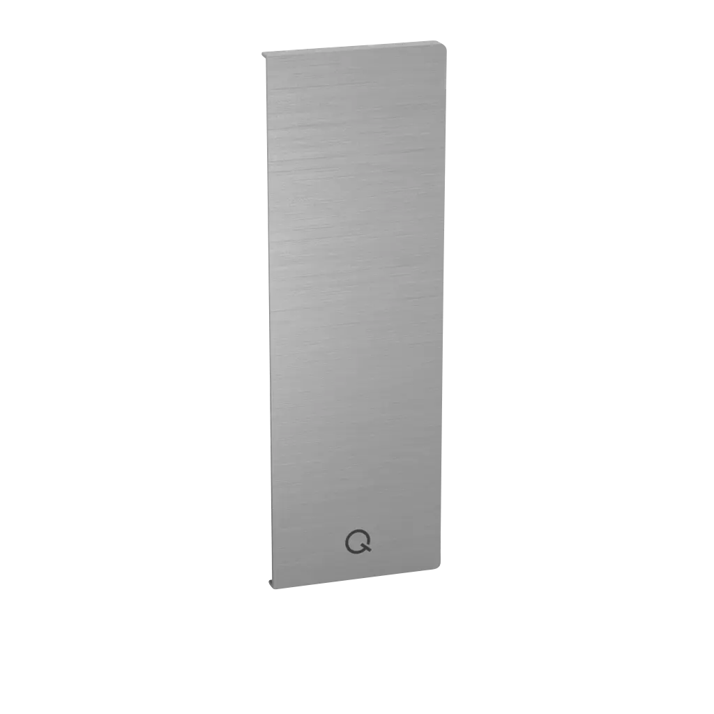 Embout, Easy Glass Smart "Y", montage latéral; 168242-01-00; gauche, aluminium, brut (16673403300)