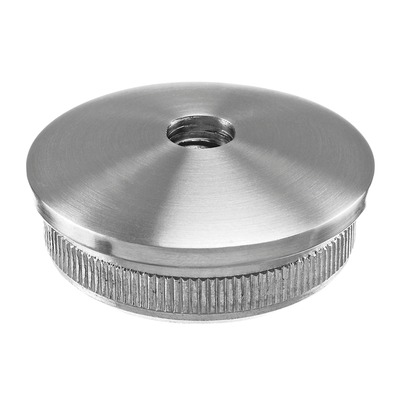 Embout, Easy Hit, arrondi, filetage M10; 135735-048; pour tube Ø48,3 mm x 2,6 mm, inox brossé 304 (13573504812) - SELL OUT
