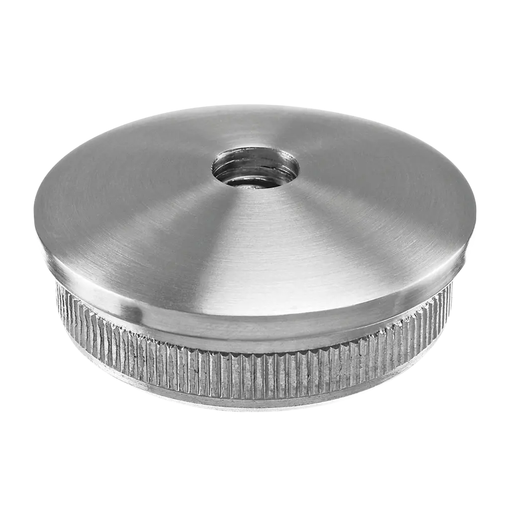 Embout, Easy Hit, arrondi, filetage M10; 135735-248; pour tube Ø48,3 mm x 2 mm, inox brossé 304 (13573524812)