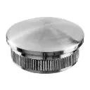 Embout, Easy Hit, arrondi; 145729-048-12; pour tube Ø48,3 mm x 2,6 mm, inox brossé 316 (14572904812)