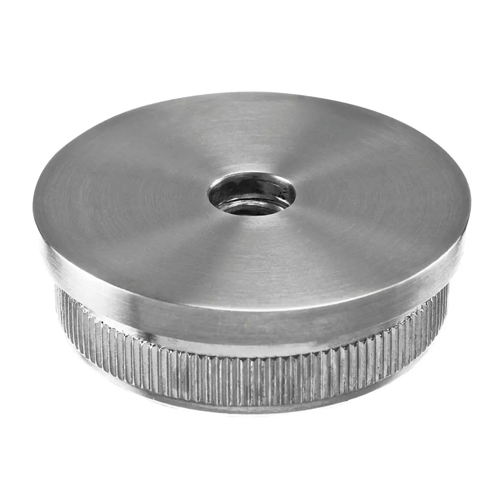 Embout, Easy Hit, plat, filetage M10; 145736-248; pour tube Ø48,3 mm x 2 mm, inox brossé 316 (14573624812)