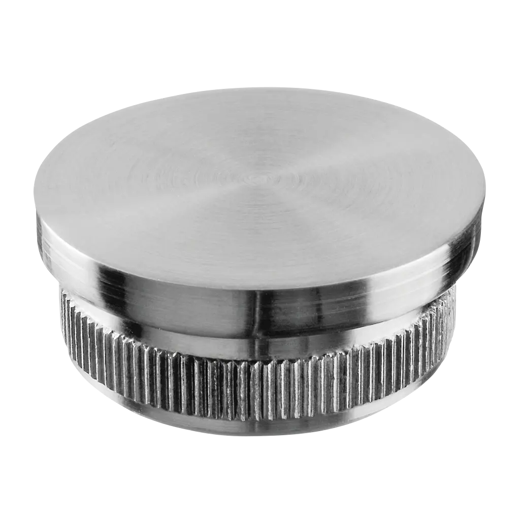Embout, Easy Hit, plat; 135732-048-12; pour tube Ø48,3 mm x 2,6 mm, inox brossé 304 (13573204812)