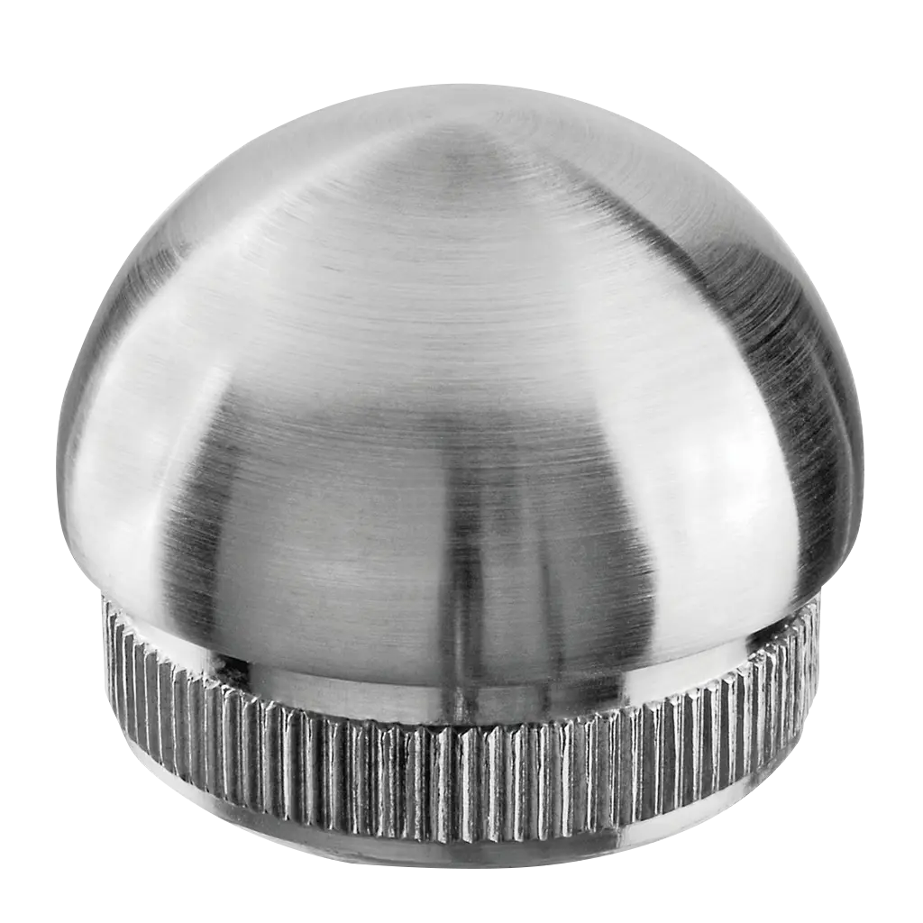 Embout, Easy Hit, semi-circulaire; 135730-248-12; pour tube Ø48,3 mm x 2 mm, inox brossé 304 (13573024812)