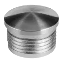 Embout; 155729-233; Ø33,7 mm x 2 mm, plastique, aspect inox brossé (24572923319)