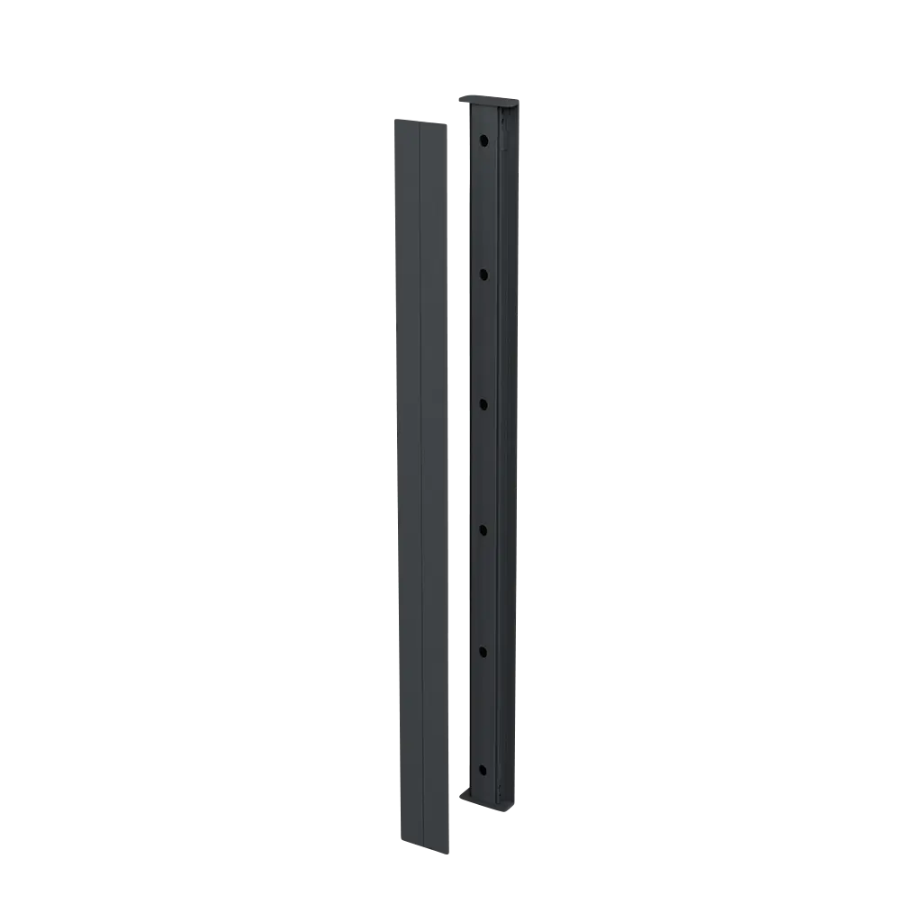 Ensemble de profils, milieu, EG View; 166849-011-00-33; , hauteur: 1x 1100 mm, avec trous pré-percés, aluminium, gris anthracite (RAL 7016) - NEW