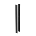 Ensemble de profils, milieu, EG View; 166849-011-00-82; , hauteur: 1x 1100 mm, avec trous pré-percés, aluminium, aluminium, noir satiné (RAL 9005), surface texturée, une seule couche - NEW