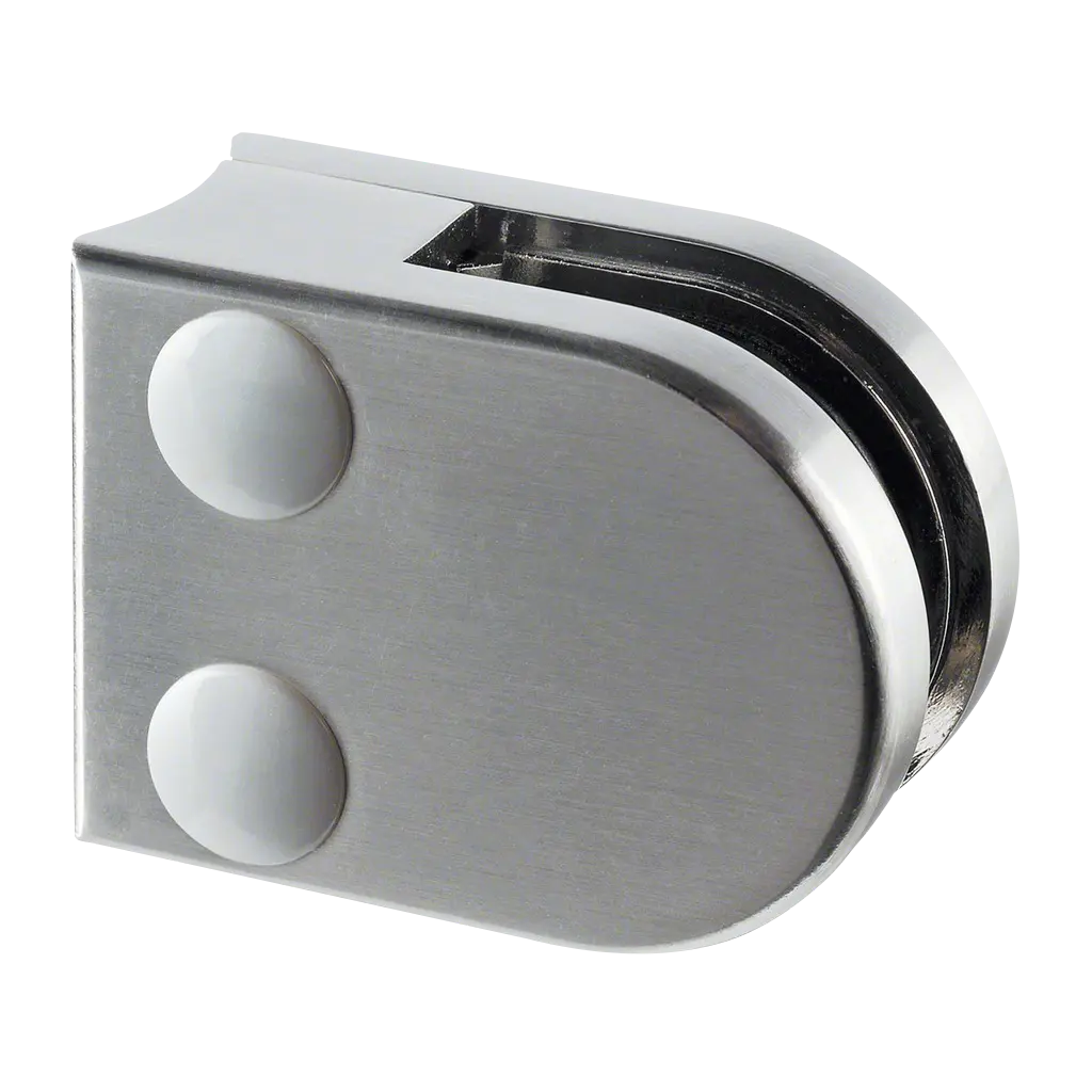 Pince á verre, MOD 2700, sans cales; 102700-042-19; tube Ø42,4 mm, zamak, aspect inox brossé