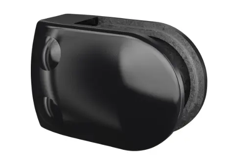 Pince á verre, MOD 2800, sans cales; 102800-000-82; , plat, zamak, noir satiné (RAL 9005), surface texturée, une seule couche