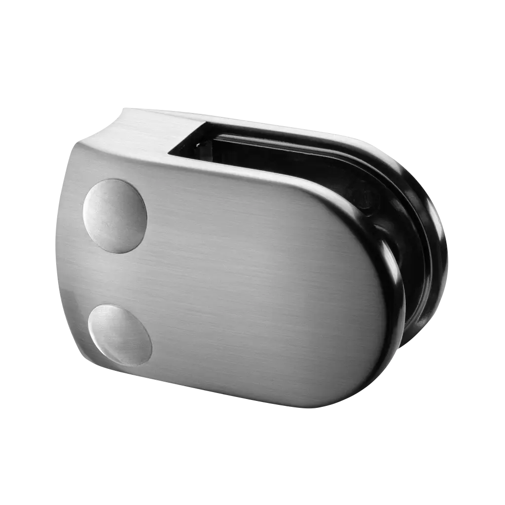 Pince à verre, MOD 2800, sans cales; 102800-048-19; tube Ø48,3 mm, zamak, aspect inox brossé (10280004819)