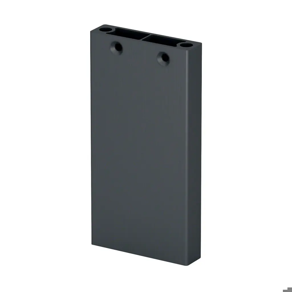 Poteau, Easy Alu, 60x15 mm; 160560-097-33; H=965 mm, aluminium, gris anthracite RAL 7016 (16056009733)