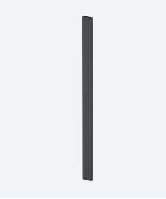 Poteau, Easy Alu, 60x15 mm; 160560-117-33; H=1165 mm, aluminium, gris anthracite RAL 7016 (16056011733) - NEW; BLACK LINE