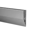 Profil de sol, EG Prime "Y", mont. latéral; 168440-050-99-18; , L=5000 mm, sans trous pré-percés, aluminium, brossé, anodisé 25µm