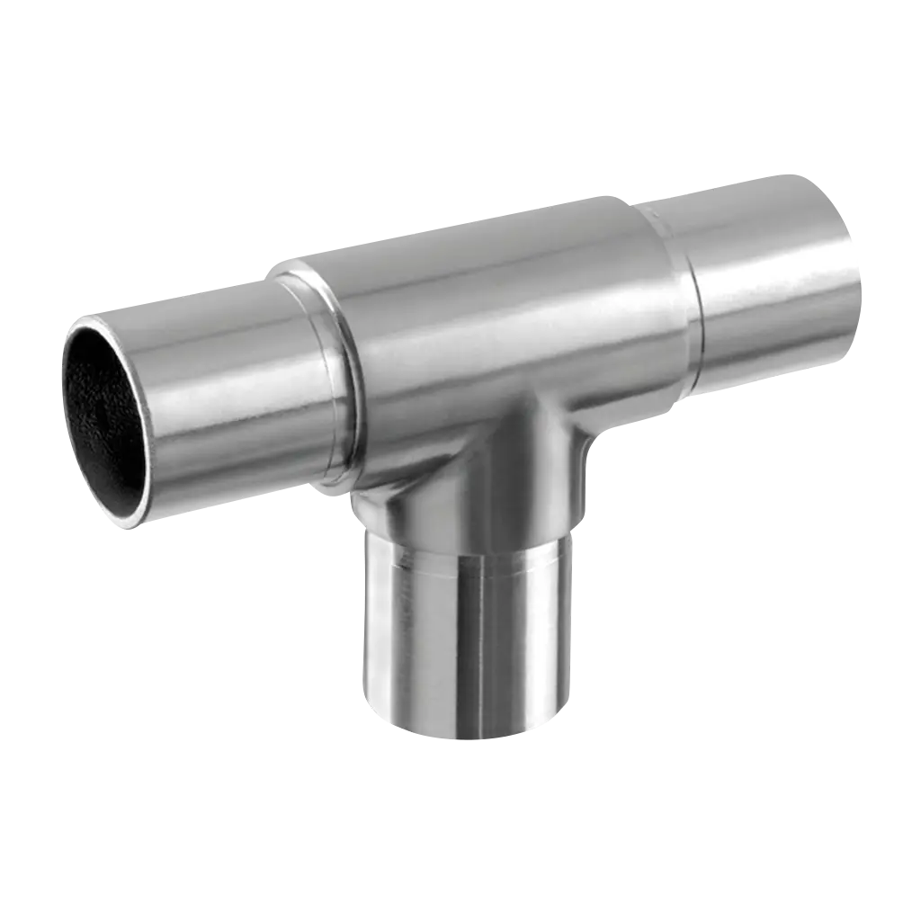 Raccord "T"; 140307-048-12; tube Ø48,3 mm x 2,6 mm, inox brossé 316 (14030704812)